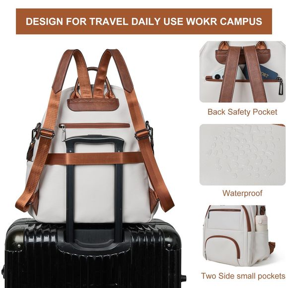 35L Backpack Purse for Women Men Large Travel Backpack for Work College Back? main image 5